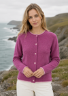 IrelandsEye Killiney Cardigan | Boysen Berry Wool-Cashmere Blend