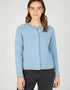 IrelandsEye Women's Killiney Cardigan | Pale Blue Wool-Cashmere Blend