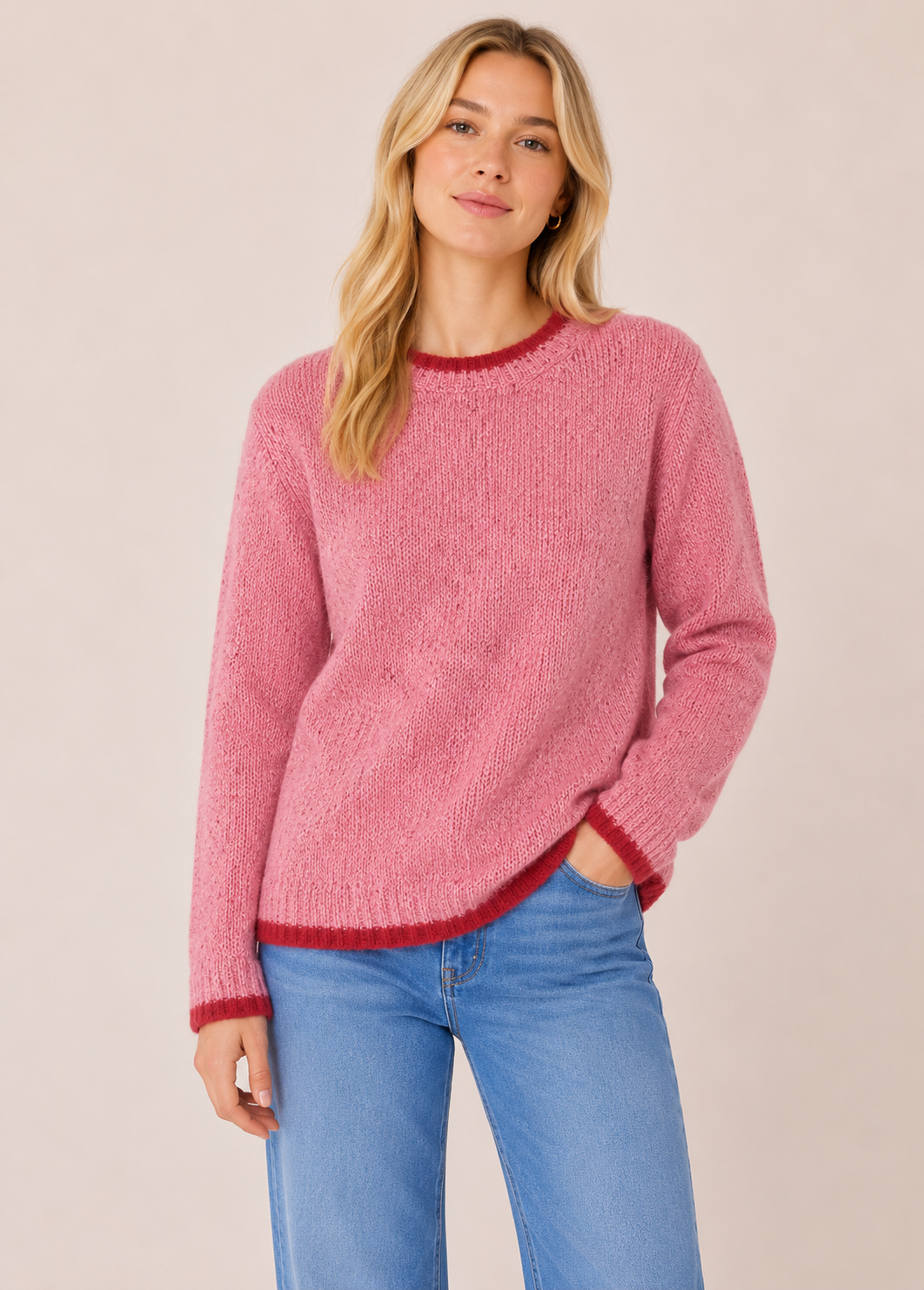 Women's Slaney Crew Neck Sweater | Bubblegum