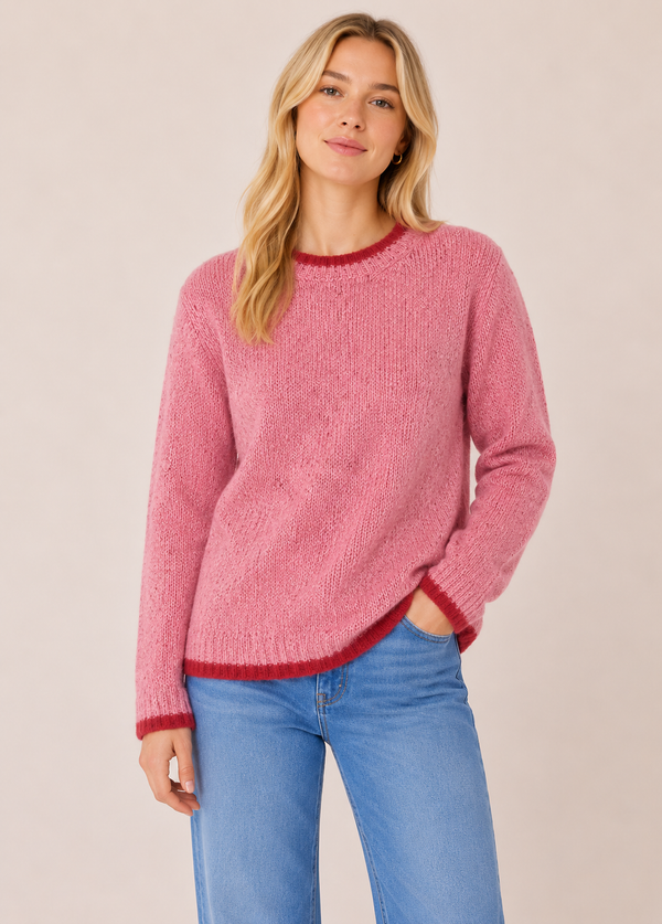 Women's Slaney Crew Neck Sweater | Bubblegum