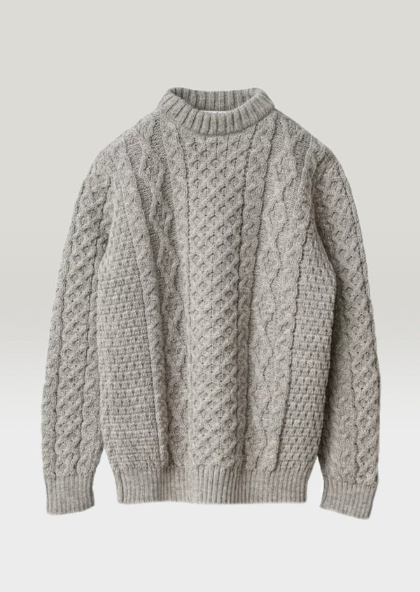 Kerry Heavy Aran Sweater | Oatmeal
