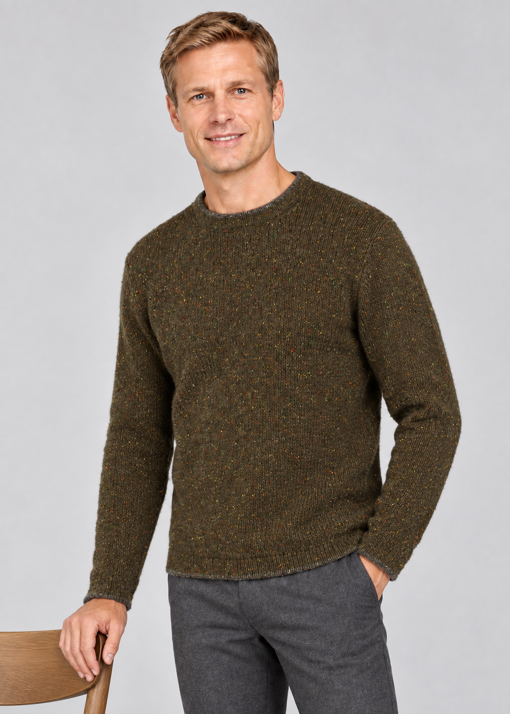 IrelandsEye Men's Roundstone Sweater | Loden