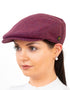 Pure Wool Aran Cap | Plum