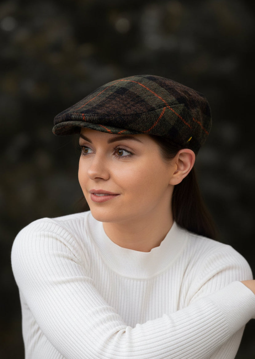 Pure Wool Aran Cap in Turf | Traditional Irish Craftsmanship