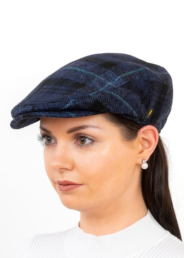 Pure Wool Aran Cap in Sky Blue | Traditional Irish Knit Hat