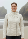 Aran Cardigan Front View