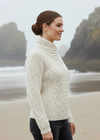 Aran Cardigan Side View