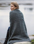 Aran Patchwork Blanket | Charcoal