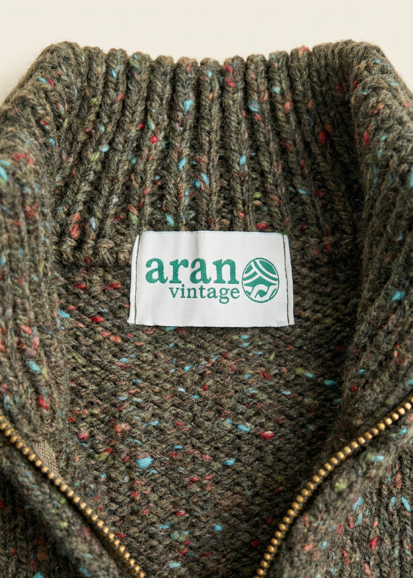 Aran Vintage label close-up