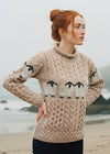 Aran Merino Wool Sheep Sweater | Oatmeal