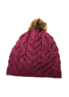 Aran Merino Wool Bobble Hat