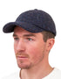 Irish Tweed Baseball Cap | Navy Herringbone