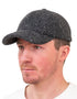 Irish Tweed Baseball Cap | Charcoal Herringbone