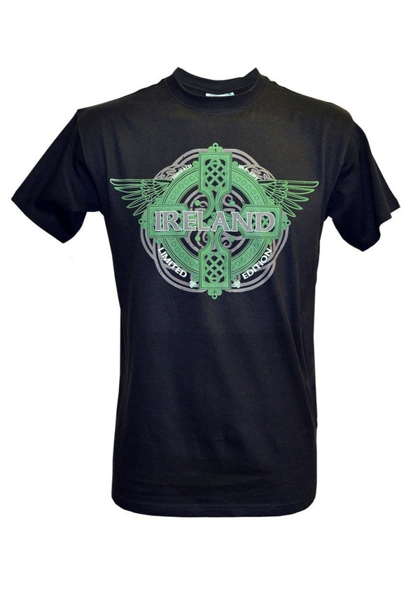 Men's Black Ireland Wings T-Shirt