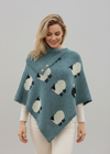 Black Sheep Long Neck Poncho — Summer Storm