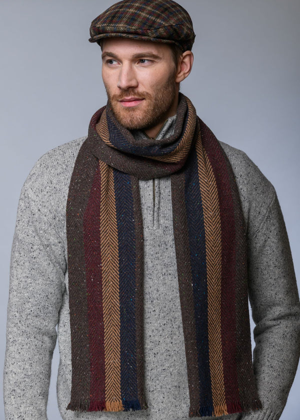 Mucros Donegal Scarf | Mustard Brown