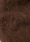 Brown mohair colour and texture detail