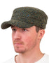 Green Cadet Cap | Donegal Tweed Military Style Cap