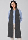 Charcoal scarf front-facing studio pose