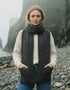 Aran Pocket Scarf | Charcoal