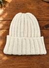 100% Donegal Wool Hill Walker beanie hat | Natural