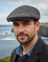 Charcoal Donegal Tweed Cap - Handcrafted Irish Flat Cap