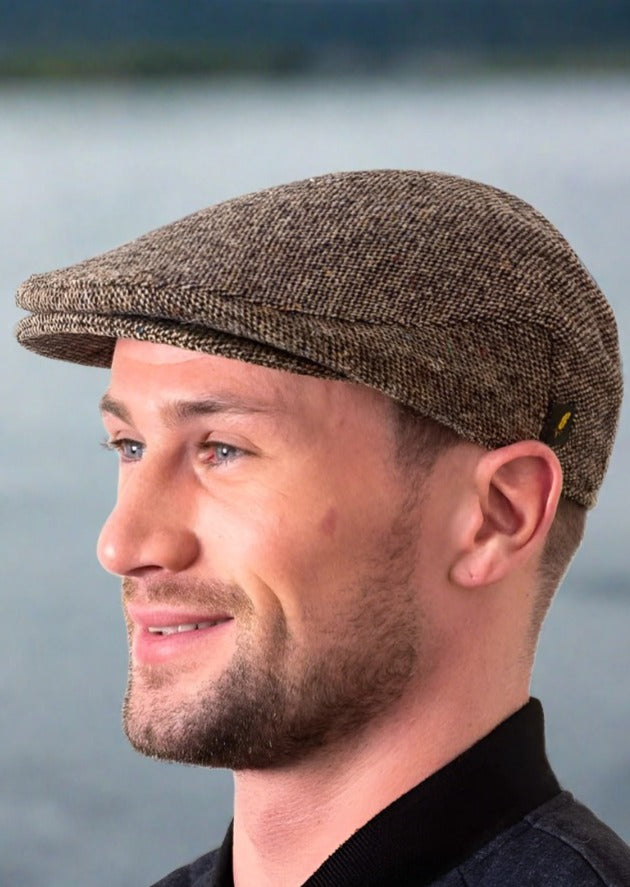 Donegal Tweed Brown Irish Cap