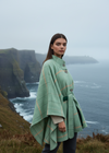 Jimmy Hourihan Irish Wool Cape - Green Herringbone Check