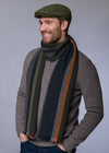 Mucros Donegal Scarf | Orange Stripe