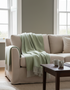 Foxford Lambswool Throw | Dingle - Lime Green