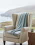 Foxford Lambswool Throw | Killybegs - Silver Opal