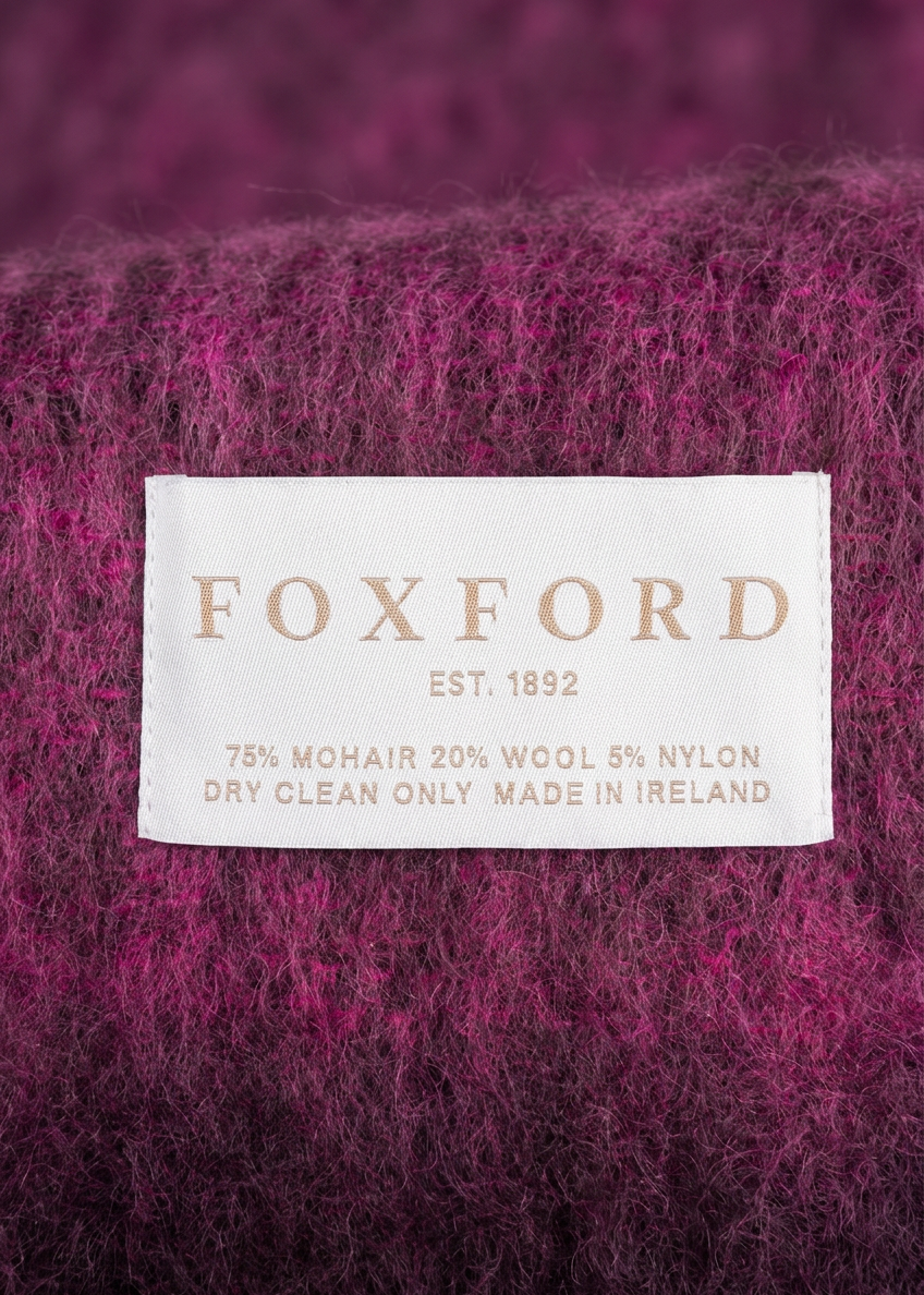 Foxford Mohair Throw | Sloe/Plum- Clearance