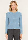 IrelandsEye Women's Killiney Cardigan | Pale Blue Wool-Cashmere Blend