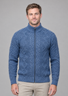 Front-facing cardigan pose