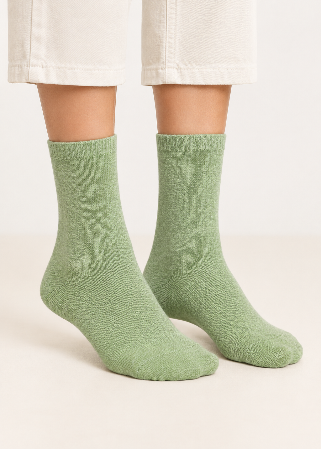 Front view, pair of feet