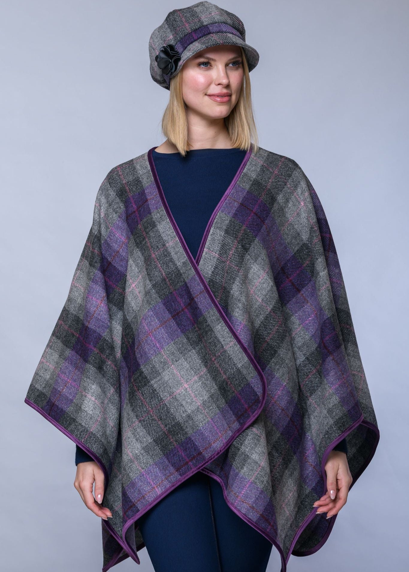 Mucros Wrap | Lavender Check