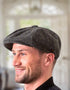 Gatsby Donegal Tweed Charcoal Flat Cap