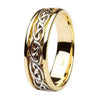 Gents Two Tone Wedding Ring Celtic Knot