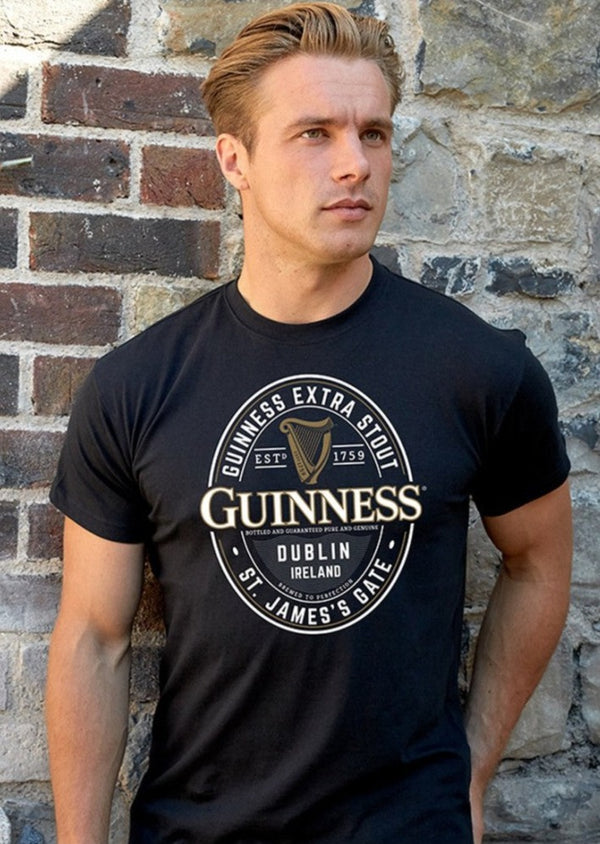 Guinness Black English Label T-Shirt