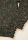 Hem, cuff and knitting detail