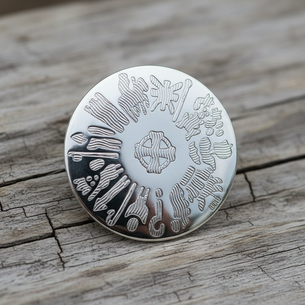 History Of Ireland Sterling Silver Brooch