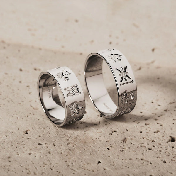 Silver History Of Ireland Ring