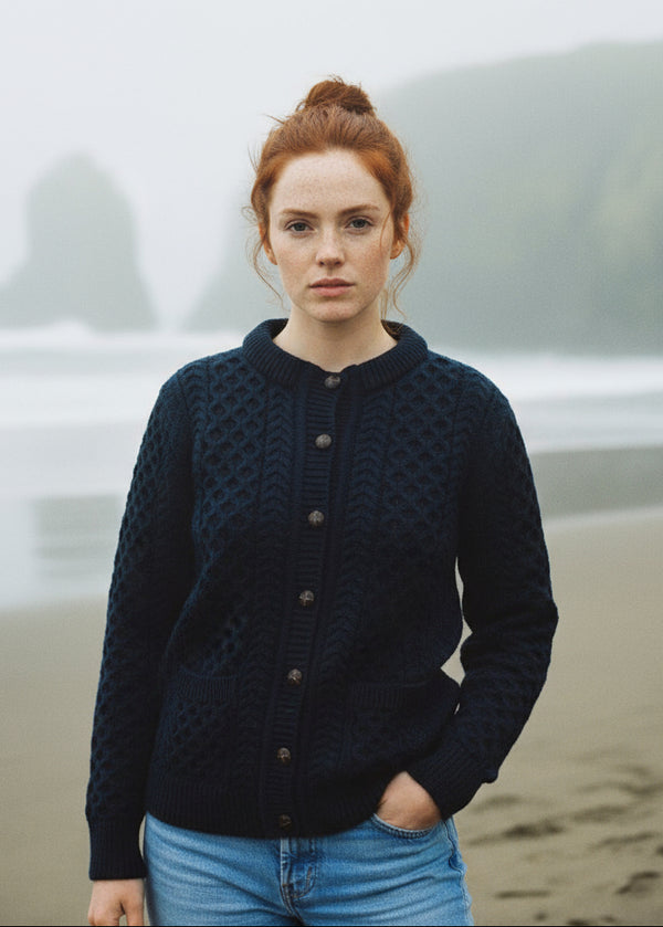 Aran Lumber Cardigan | Ocean