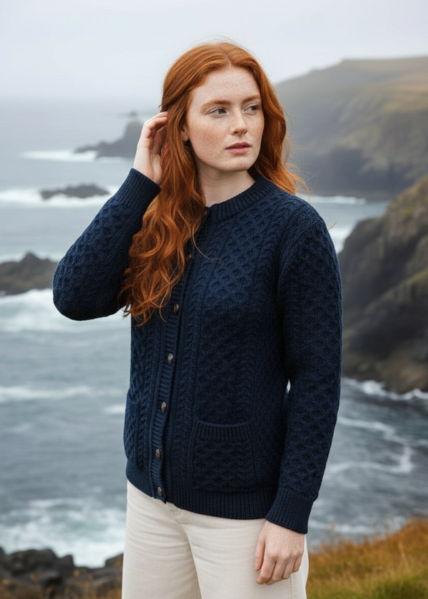 Aran Lumber Cardigan | Ocean