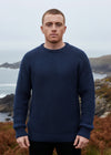 Fisherman Rib Merino Sweater | Denim Marl 