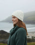 Aran Super Soft Heart Design Hat | Natural