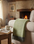 McNutt Pure Wool Throw - Cosy Lemon | Irish Donegal Blanket