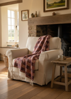 Bell Heather throw in Irish cottage living room