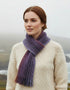 Mucros Skellig Blue Scarf - Irish Made Merino Wool & Cashmere