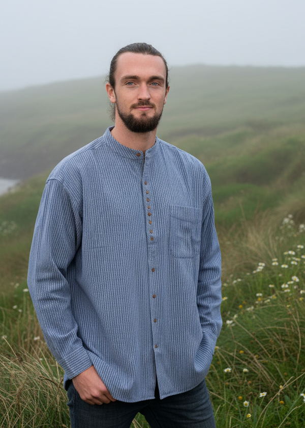 Civilian Heavyweight Grandfather Stripe Shirt